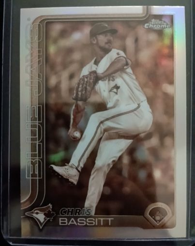 2025 Topps Chrome #184 Chris Bassitt Sepia Refractor — front