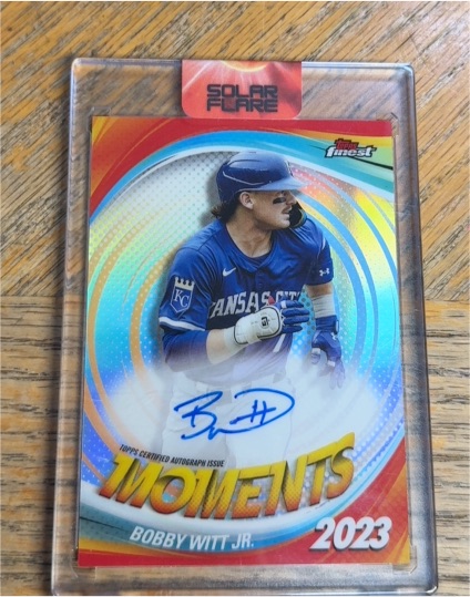 2025 Topps Finest Moments Autographs #FMA-BW Bobby Witt Jr. — front