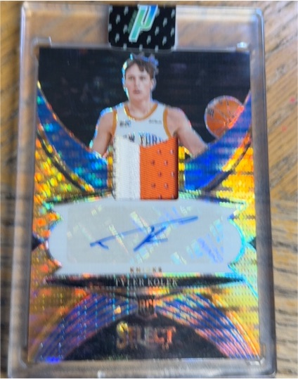 2024-25 Panini Select #RJA-MCC Jared McCain Rookie Patch Auto — front