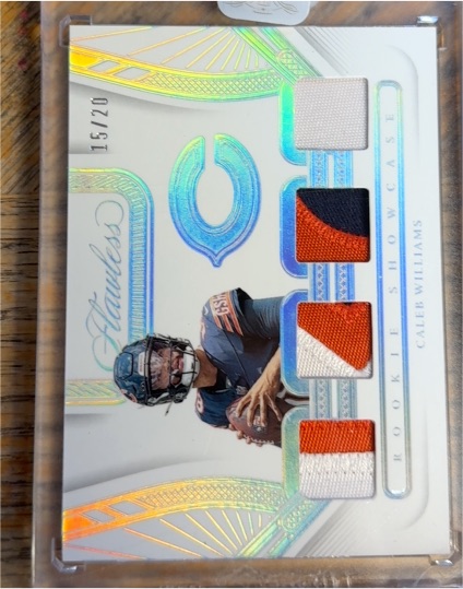 2024 Panini Flawless Rookie Showcase #15 Caleb Williams — front