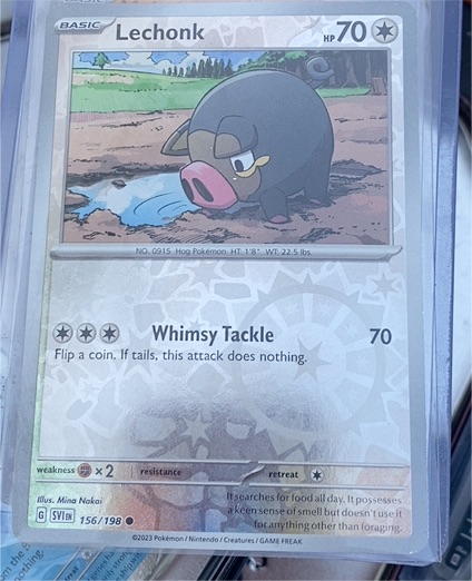 2023 Pokémon SV01: Scarlet & Violet Base Set #156 Lechonk — front