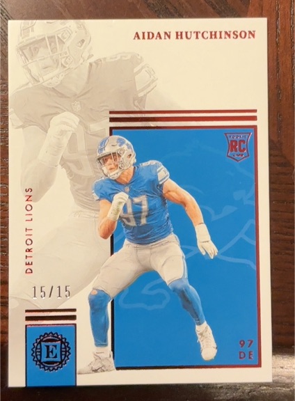 2022 Panini Encased #110 Aidan Hutchinson — front