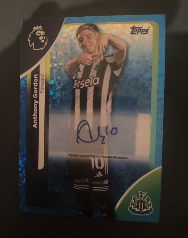 2025-26 Topps Premier League #230 Anthony Gordon — front