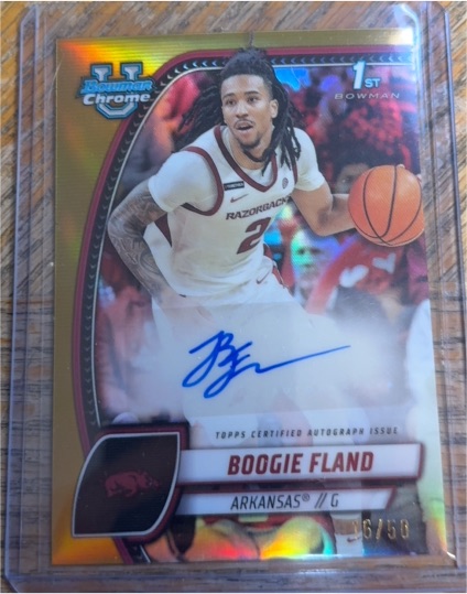 2024-25 Bowman University Chrome #11 Boogie Fland — front