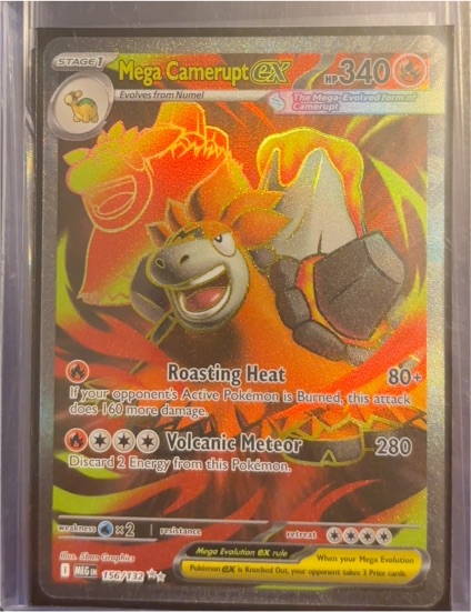 2014 Pokémon ME01: Mega Evolution #156/132 Mega Camerupt EX — front