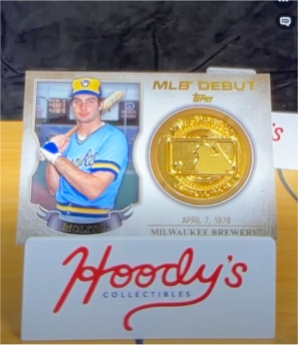 2016 Topps MLB Debut Medallions Series 2 #MLBD2M-8 Paul Molitor — front