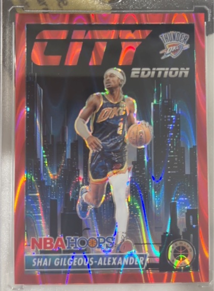 2023-24 Panini NBA Hoops Premium Stock City Edition #26 Shai Gilgeous-Alexander — front