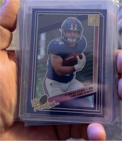 2025 Panini Donruss The Rookies #19 Cam Skattebo — front