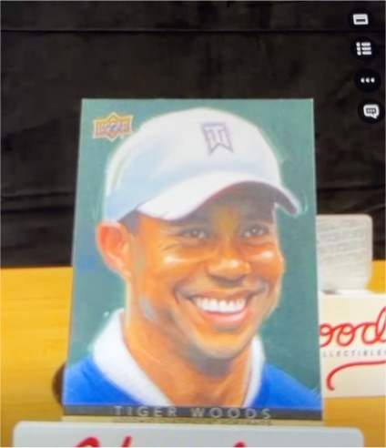 2022 Upper Deck Goodwin Champions Portraits #P-54 Tiger Woods — front