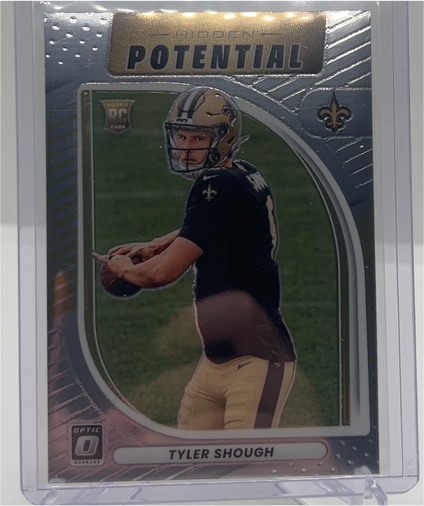 2025 Donruss Optic #12 Tyler Shough Hidden Potential — front