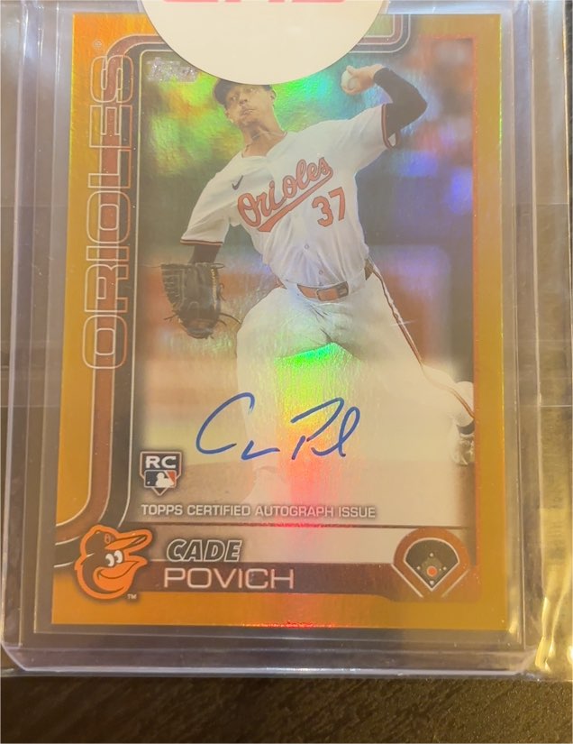 2025 Topps Series 1 #37 Cade Povich — front
