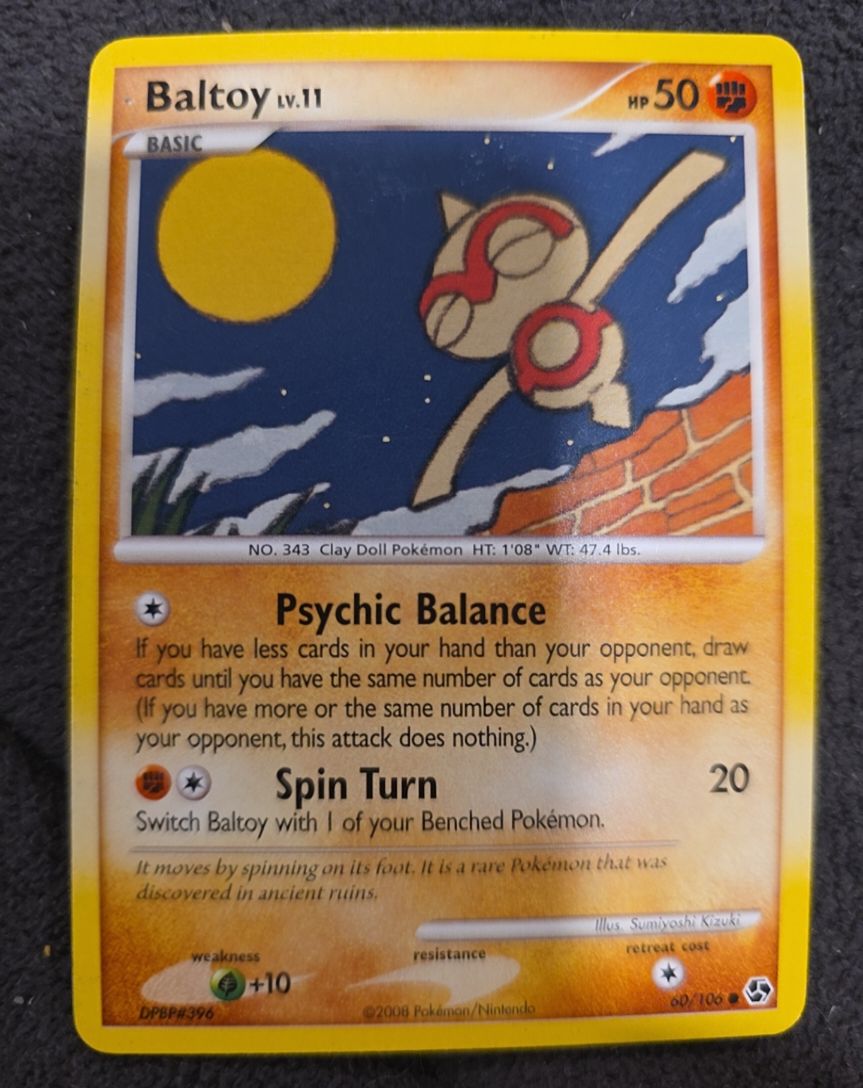 2008 Pokémon Great Encounters #60 Baltoy — front
