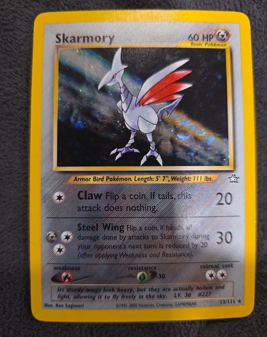 2000 Pokemon Neo Genesis #13 Skarmory — front