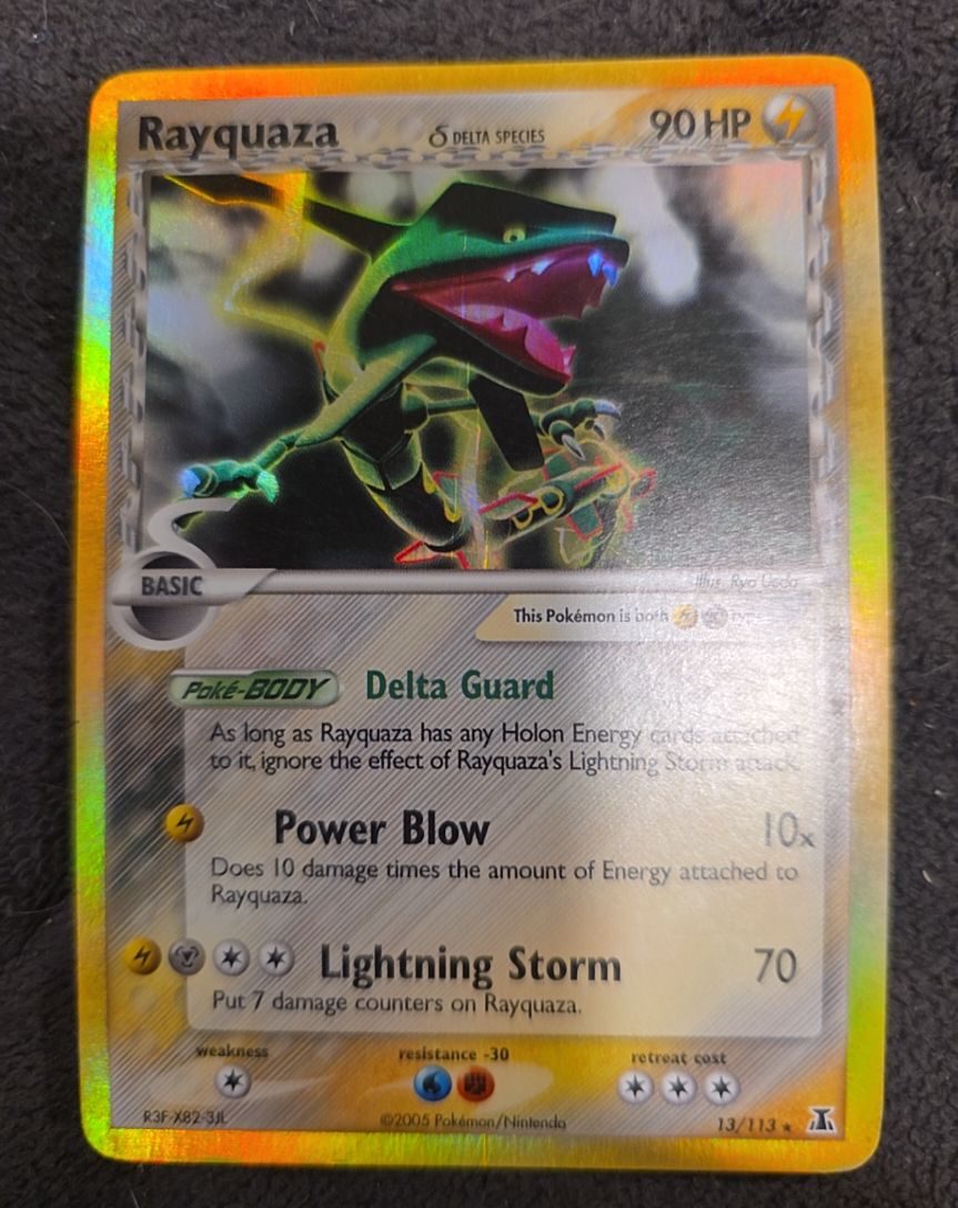 2005 Pokémon EX Delta Species #13 Rayquaza — front