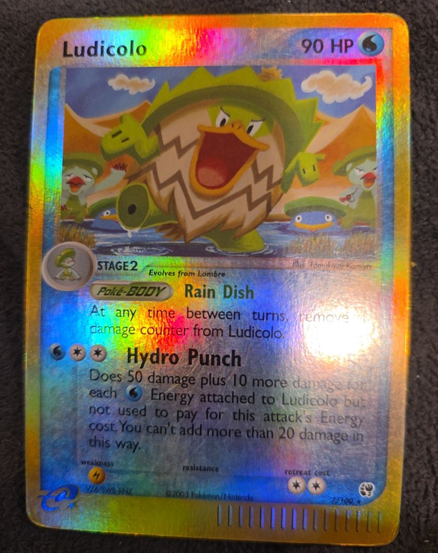 2003 Pokemon Sandstorm #7 Ludicolo — front