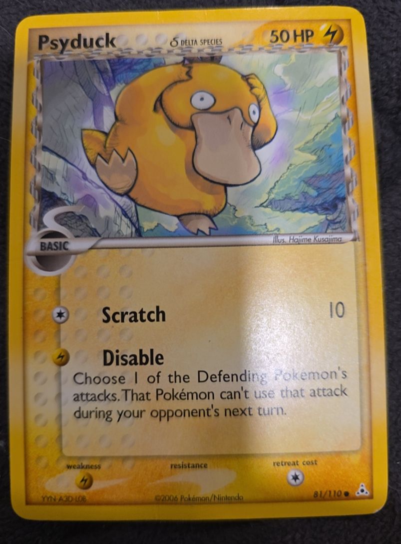 2006 Pokemon Holon Phantoms #81 Psyduck Delta Species — front