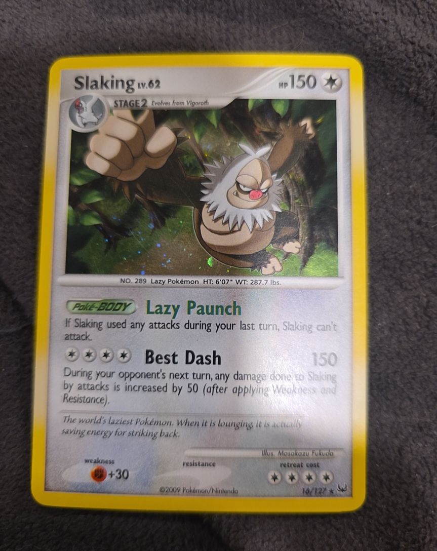 2009 Pokemon Platinum #16 Slaking — front