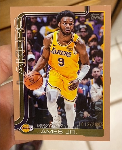 2025-26 Topps #152 Bronny James Jr. — front