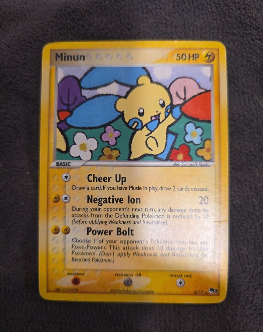 2006 Pokémon POP Series 3 #4 Minun — front
