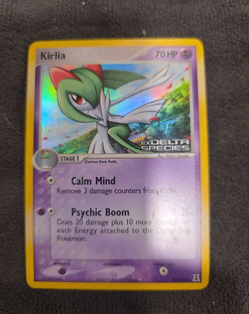2005 Pokemon EX Delta Species #47 Kirlia — front