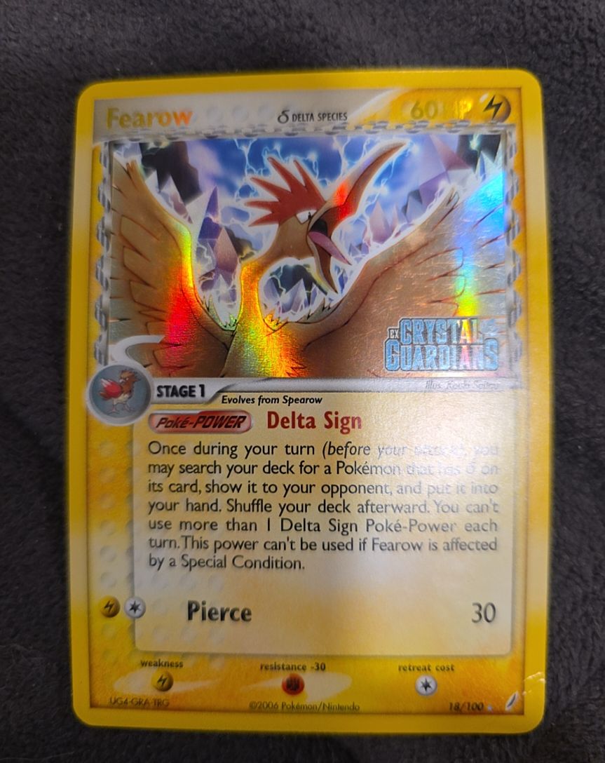 2006 Pokémon EX Crystal Guardians #18 Fearow — front