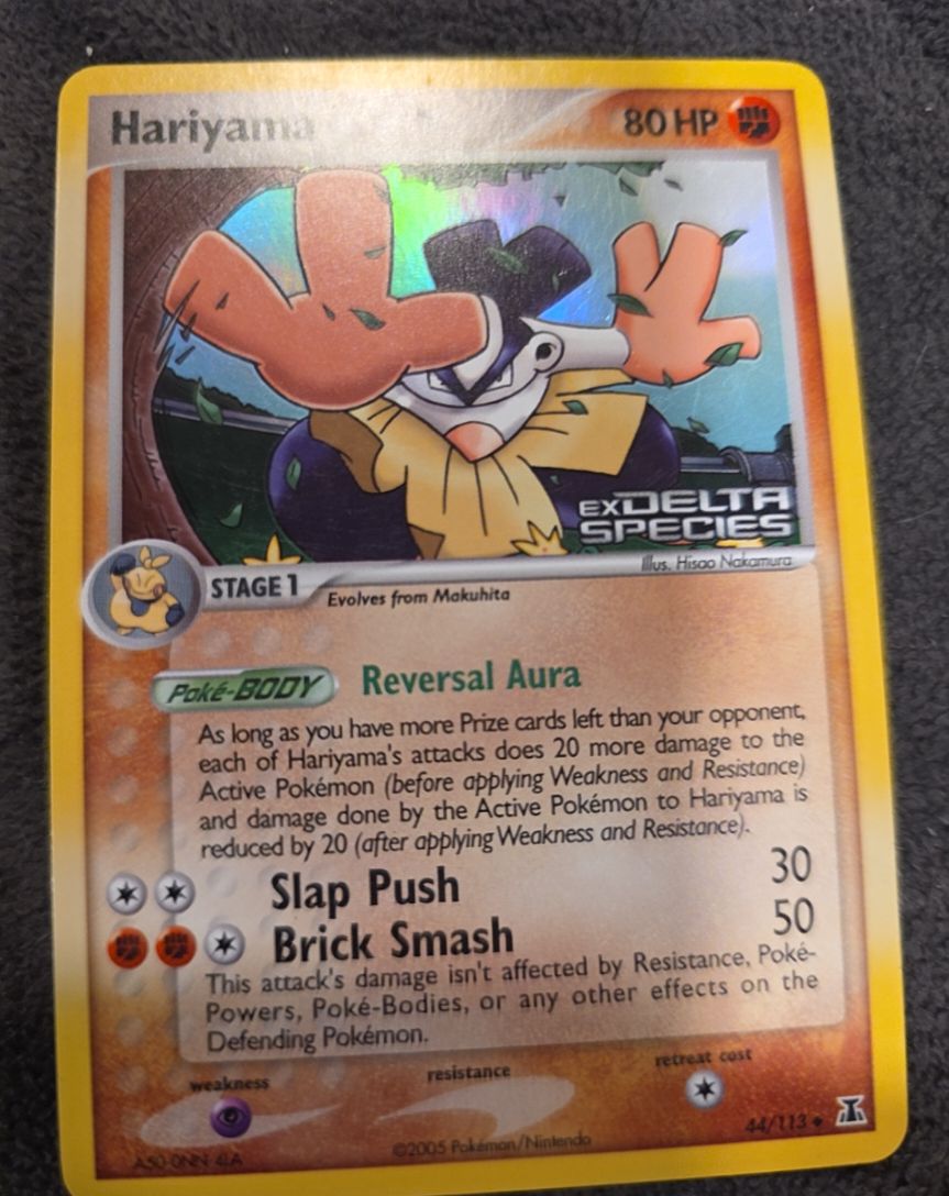 2005 Pokémon EX Delta Species #44 Hariyama — front