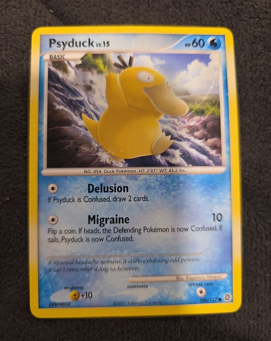 2007 Pokemon Secret Wonders #100 Psyduck — front