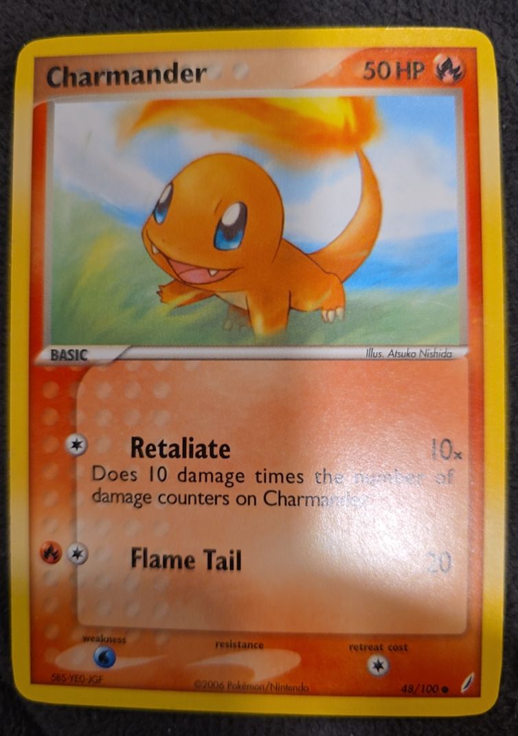 2006 Pokemon EX Crystal Guardians #48 Charmander — front