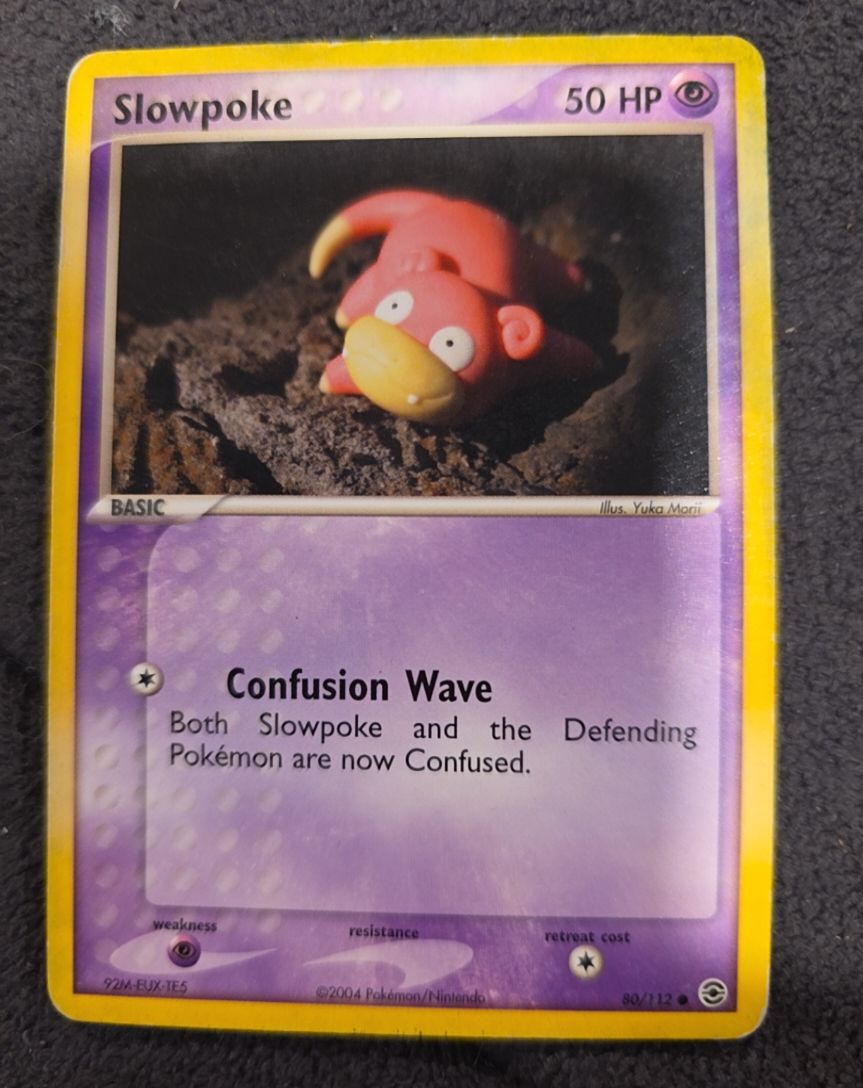 2004 Pokemon FireRed & LeafGreen #80 Slowpoke — front