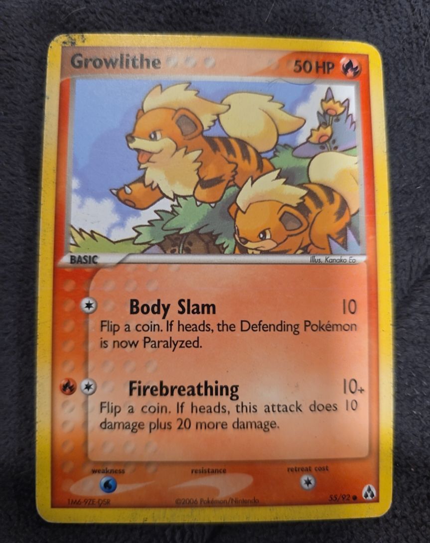 2006 Pokémon Legend Maker #55 Growlithe — front
