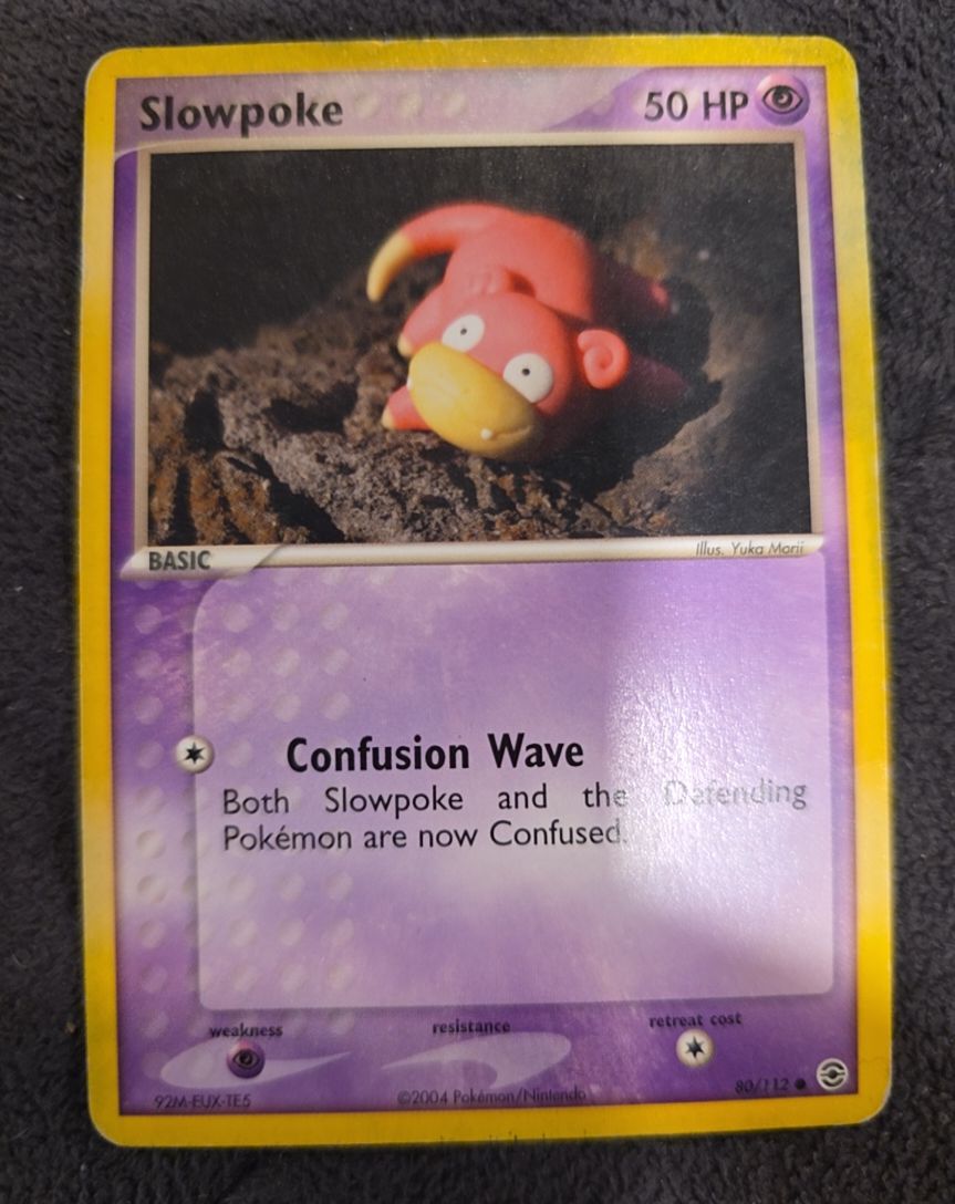 2004 Pokémon FireRed & LeafGreen #80 Slowpoke — front