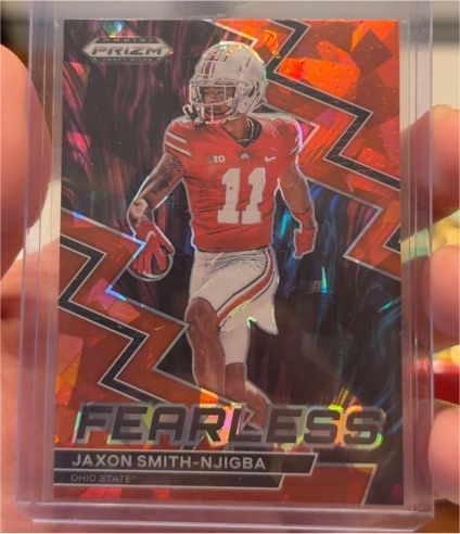2023 Panini Prizm Draft Picks #F-22 Jaxon Smith-Njigba Fearless — front