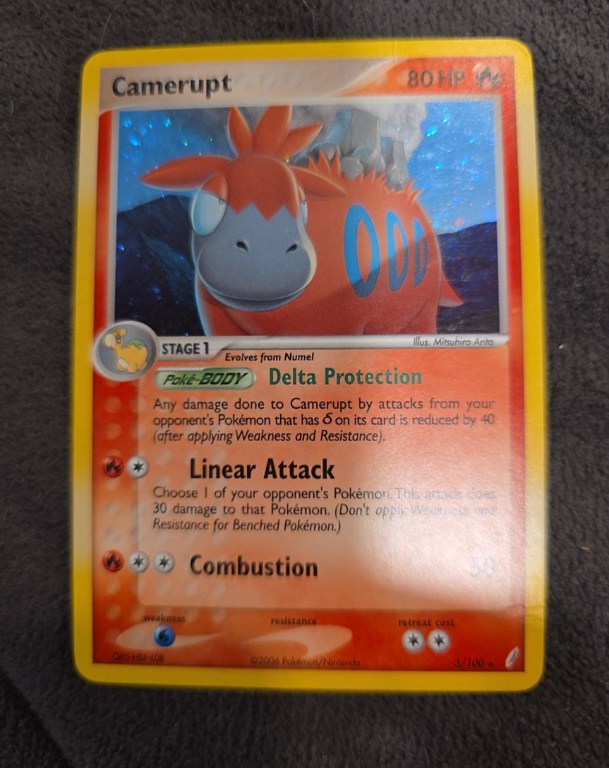 2006 Pokemon EX Crystal Guardians #3 Camerupt — front