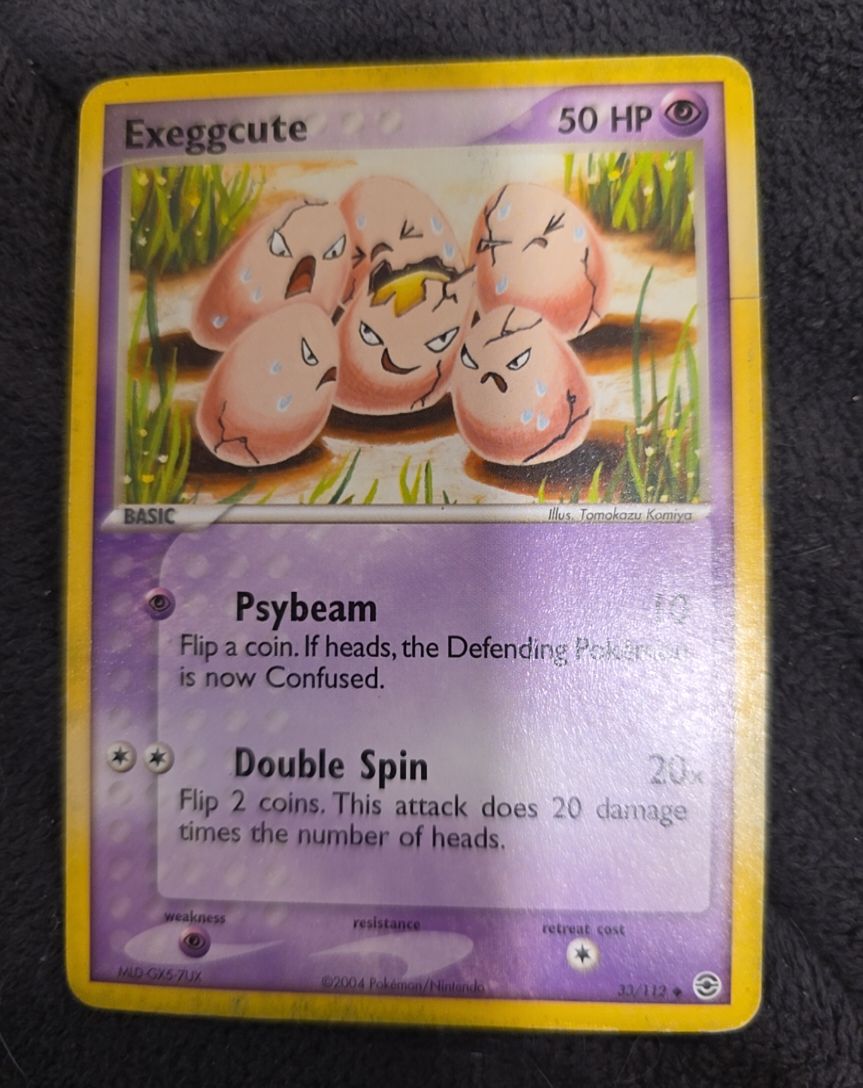 2004 Pokemon FireRed & LeafGreen #33 Exeggcute — front