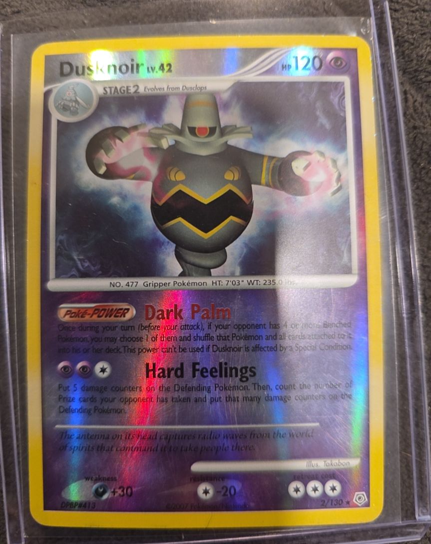 2007 Pokemon Diamond & Pearl #2 Dusknoir — front
