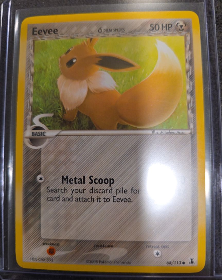 2005 Pokémon EX Delta Species #68 Eevee — front