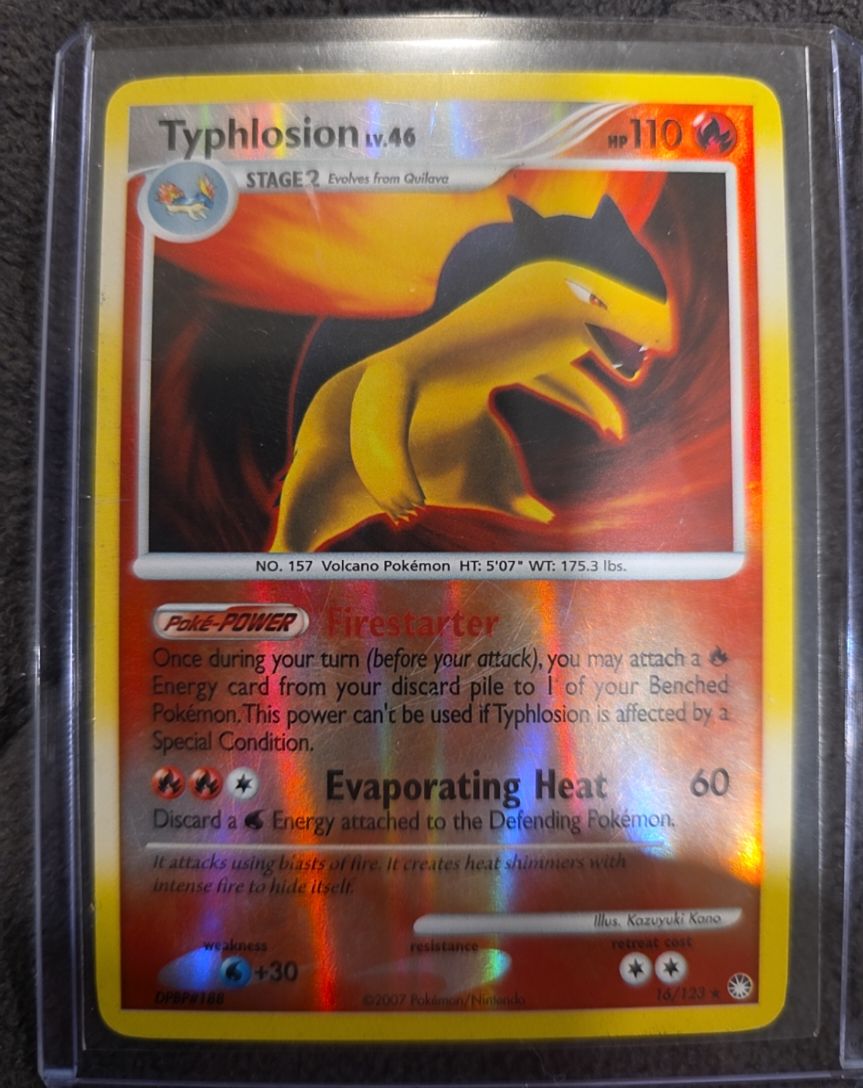 2007 Pokemon Mysterious Treasures #16 Typhlosion — front