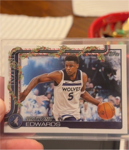 2025-26 Topps Holiday #H84 Anthony Edwards — front