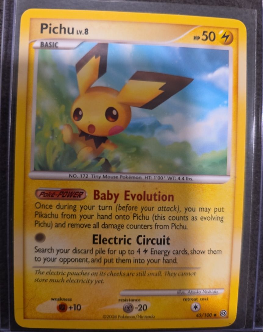 2008 Pokémon Diamond & Pearl Stormfront #45 Pichu — front