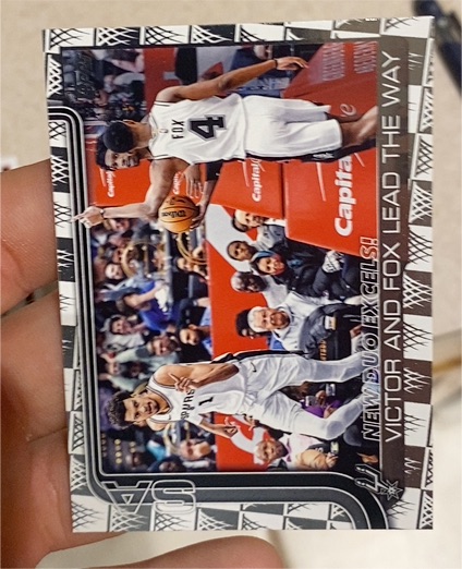 2025-26 Topps #300 New Duo Excels!: Victor and Fox Lead The Way — front