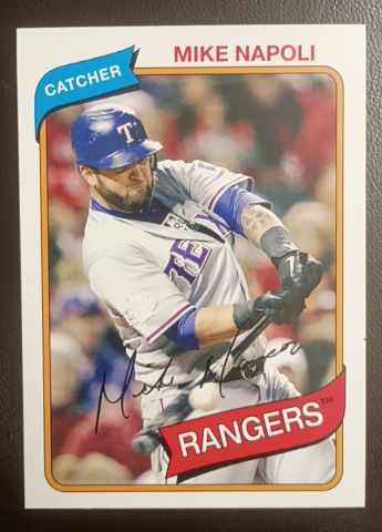 2012 Topps Archives #135 Mike Napoli — front