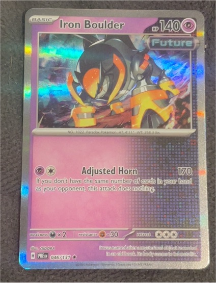 2024 Pokémon TCG Prismatic Evolutions #046 Iron Boulder — front