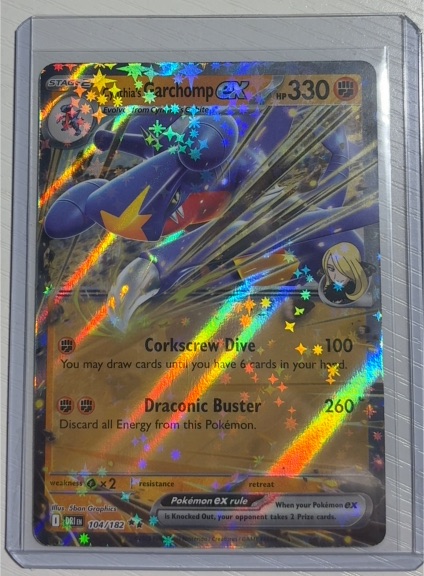 Cynthia's Garchomp ex 104/182 Sv10: Destined Rivals — front