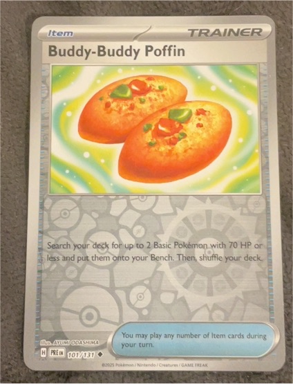 2025 Pokémon SV: Prismatic Evolutions #101 Buddy-Buddy Poffin — front
