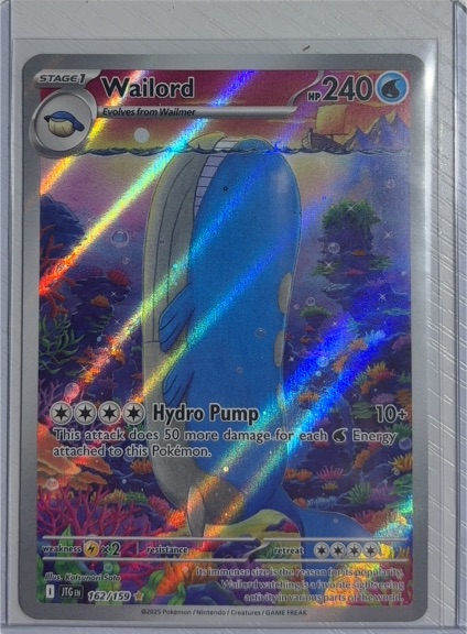 2025 Pokémon SV09: Journey Together #162/159 Wailord — front