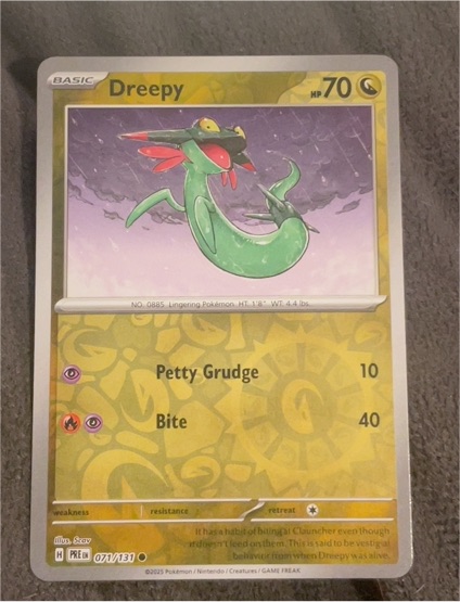 2025 Pokémon SV: Prismatic Evolutions #071 Dreepy — front