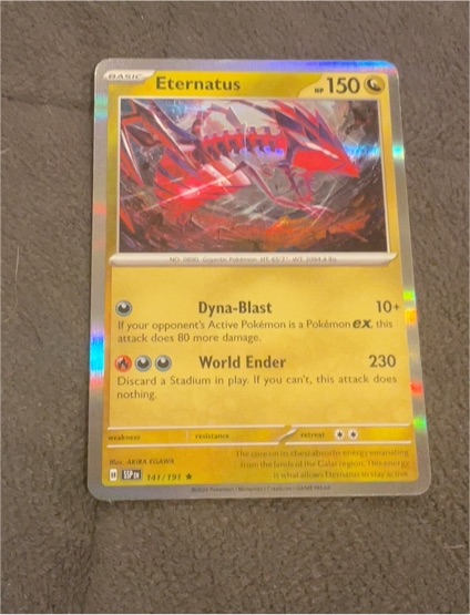 2024 Pokemon Surging Sparks #141 Eternatus — front