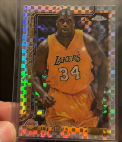 2025-26 Topps Chrome #242 Shaquille O'Neal X-Fractor — front