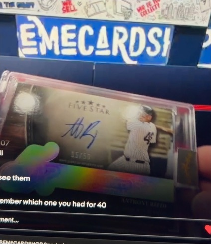 2025 Topps Five Star #07 Anthony Rizzo — front