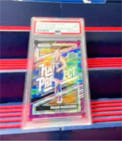 2023 Panini Prizm Draft Picks Playbook Purple Wave Prizm #PP-1 Paige Bueckers — front